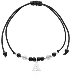 bransoletka-z-literka-litera-agat-kamienie-naturalne-srebro-925
