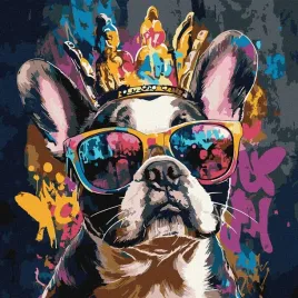 malowanie-po-numerach-jasny-buldog-40x40cm