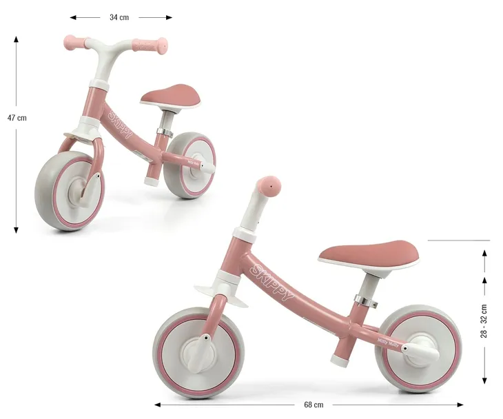 milly-mally-rowerek-biegowy-skippy-pink-maksymalna-waga-dziecka-25-kg