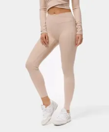 legginsy-damskie-carpatree-crossover-z-wysokim-stanem-bezowe-c-crvl-be