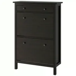 ikea-hemnes-szafka-na-buty-z-2-przegrodami-czarno-brazowy-89x30x127-cm