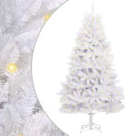 sztuczna-choinka-z-300-diodami-led-bialy-210-cm-pvc-i-metal