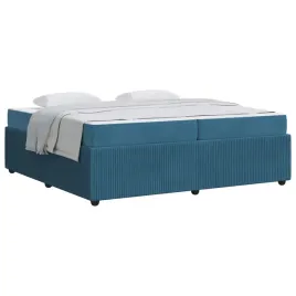 ramka-lozka-z-materacem-niebieski-200-x-200-cm-tkanina