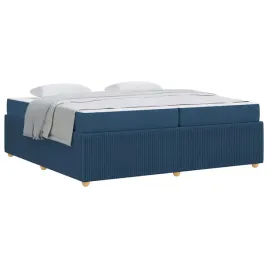 ramka-lozka-z-materacem-niebieski-200-x-200-cm-tkanina