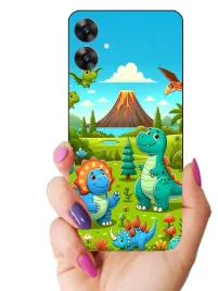 etui-case-do-realme-note-60-liski-dinozaury-zolwie