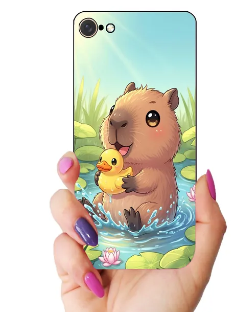 etui-case-do-apple-iphone-7-8-kapibara-kapibary-gryzonie