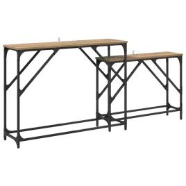 konsola-2-szt-dab-rzemieslniczy-100-x-28-x-75-cm