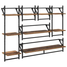 zestaw-polek-sciennych-6-szt-stare-drewno-100-x-25-x-30-cm