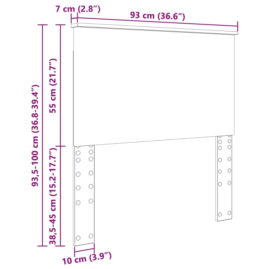 zaglowek-czarny-dab-100-cm-drewno-inzynieryjne
