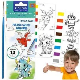 zestaw-kreatywny-wodna-kolorowanka-smoki-z-pedzelkiem-starpak