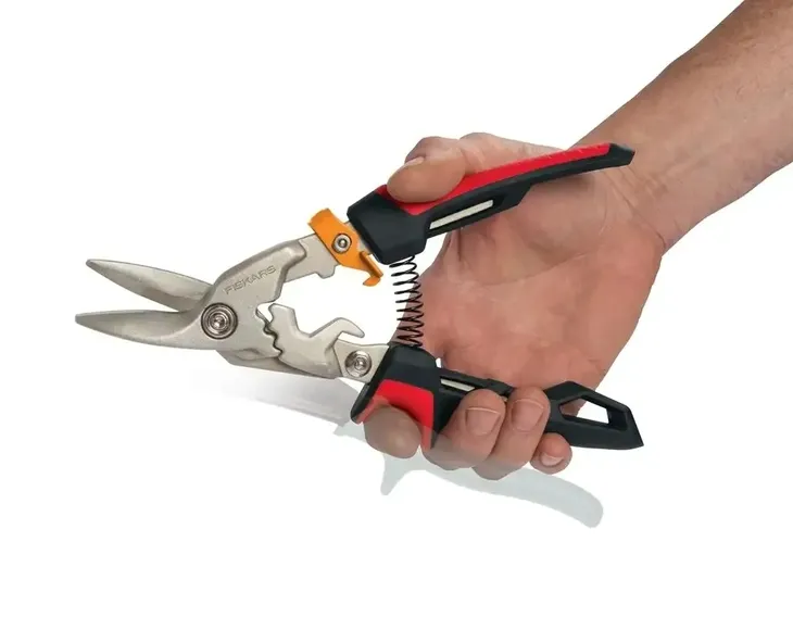 fiskars-nozyce-do-blachy-powergear-lewe-1027209-stan-nowy-waga-narzedzia-0-46-kg