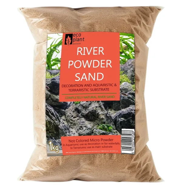 ECO PLANT RIVER POWDER SAND 1KG - PIASEK RZECZNY DROBNY