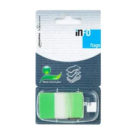 Zdjęcie produktu 24 x Zakładka samoprzylepna w podajniku 25x43mm/50 kartek, zielony