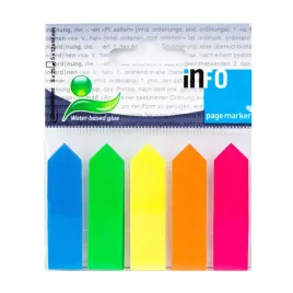 Zdjęcie produktu 12x Zakładka Strzałka FLUO 12x50mm, 5kol. po 25szt