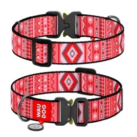 waudog-obroza-nylon-z-qr-etno-czerwony-xl-37-58cm