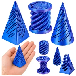 zabawki-antystresowe-stozki-obrotowe-sensoryczne-figurki-3d-niebieskie