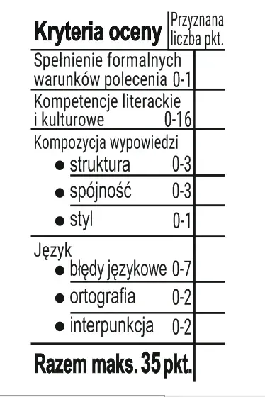 DUŻA pieczątka szkolna Kryteria Oceny MATURA 2026 ułatwia przyśpiesza pracę