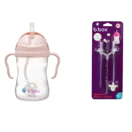 b-box-bidon-ze-slomka-240-ml-rozowy-b-box-slomki-zapasowe-szczoteczka-2szt