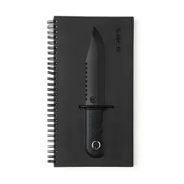 notes-notatnik-czarny-noz-wojskowy-sztylet-3d-militarny-spiralny-25cm