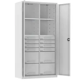 szara-szafa-warsztatowa-4-polki-12-szuflad