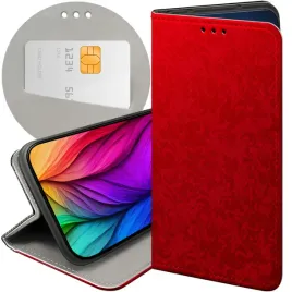 etui-z-klapka-do-xiaomi-redmi-note-9t-wzory-czerwone-serca-roze-futeral