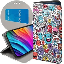 etui-do-xiaomi-redmi-note-9t-wzory-doodle-zwierzeta-potwory-rysunki-case