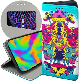 etui-z-klapka-do-xiaomi-redmi-note-9t-wzory-psycho-lsd-psychodelic-grzybki