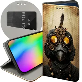 etui-z-klapka-do-xiaomi-redmi-note-9t-wzory-steampunk-maszyny-laboratoria