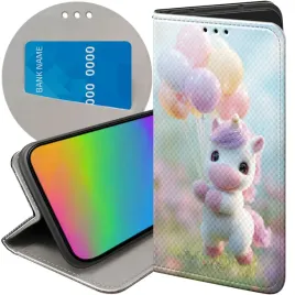 etui-z-klapka-do-xiaomi-redmi-note-9t-wzory-jednorozec-bajki-ksiezniczki