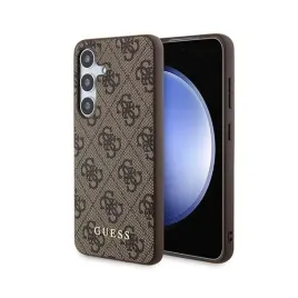guess-4g-metal-gold-logo-etui-samsung-galaxy-s24-brazowy