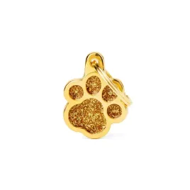 myfamily-shine-gold-adresowka-identyfikator-mala-blyszczaca-pozlacana-lapka