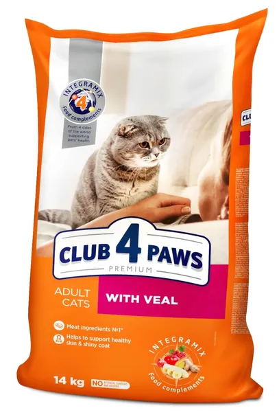 CLUB 4 PAWS Adult Veal z Cielęciną 14kg