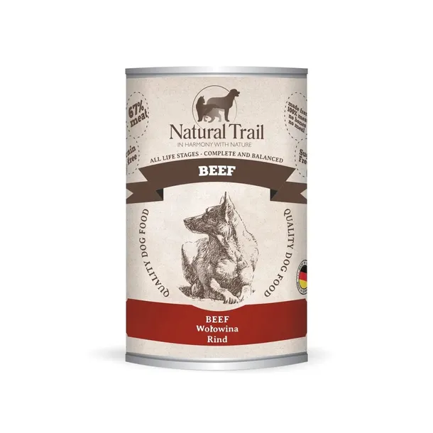NATURAL TRAIL Wołowina Mono - mokra karma dla psa - 400g