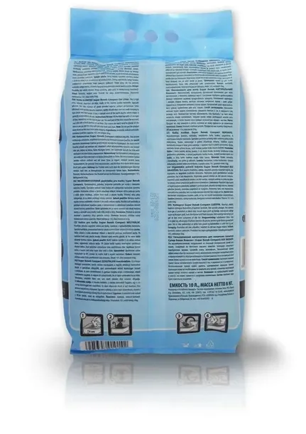 super-benek-compact-naturalny-10l-pojemnosc-10-l-wlasciwosci-bezzapachowy-drobnoziarnisty-zbrylajacy