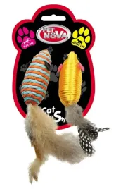 pet-nova-zabawka-dla-kota-myszki-z-piorkami-2szt