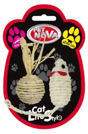 pet-nova-zabawka-dla-kota-mysz-i-pilka-sizal