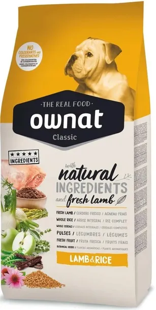 OWNAT Classic Dog LAMB & RICE 20kg