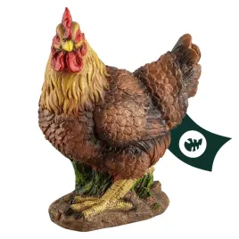 verdoba-figurka-ogrodowa-kura-brazowa-33-cm