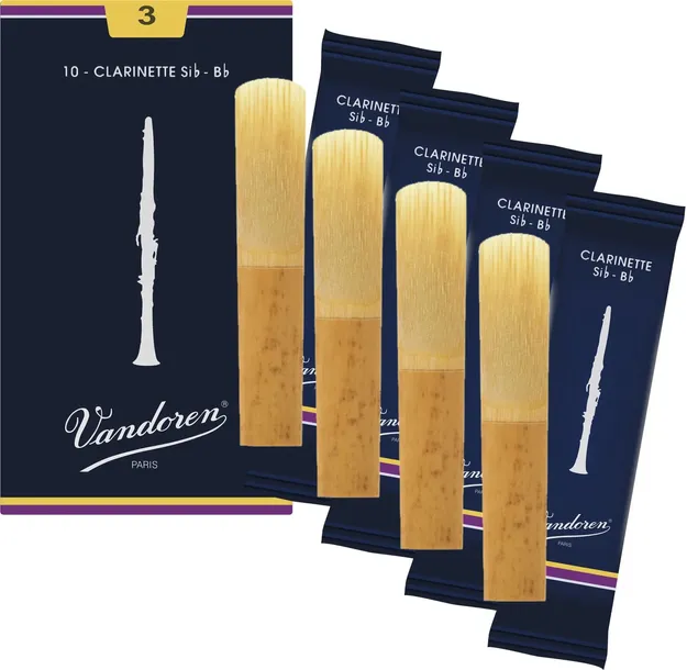 Stroik klarnet Bb 3 Vandoren Classic Blue CR103 4 szt. ZESTAW