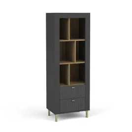 regal-niski-mossa-m04-szerokosc-60-cm-czarny-dab-whisky