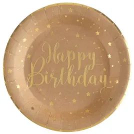talerzyki-papierowe-happy-birthday-kraft-santex-225-cm-10-szt