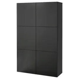 ikea-besta-regal-z-drzwiami-czarnybraz-lappviken-czarnybraz-120x42x193-cm