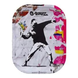 tacka-metalowa-do-skrecania-g-rollz-banksy-s-flower-thrower-14-x-18-cm