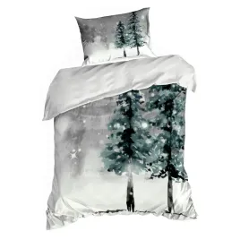 posciel-satynowa-140x200-70x80-forest-szara-swiateczna-komplet