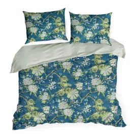posciel-bawelniana-160x200-70x80-spring68-niebieska-wzor-kwiaty-satyna