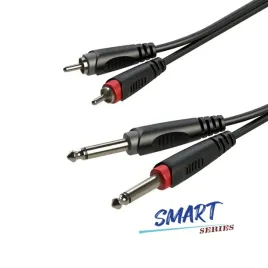 kabel-audio-2-x-rca-2-x-jack-6-3mm-mono-3m-roxtone-sacc150l3