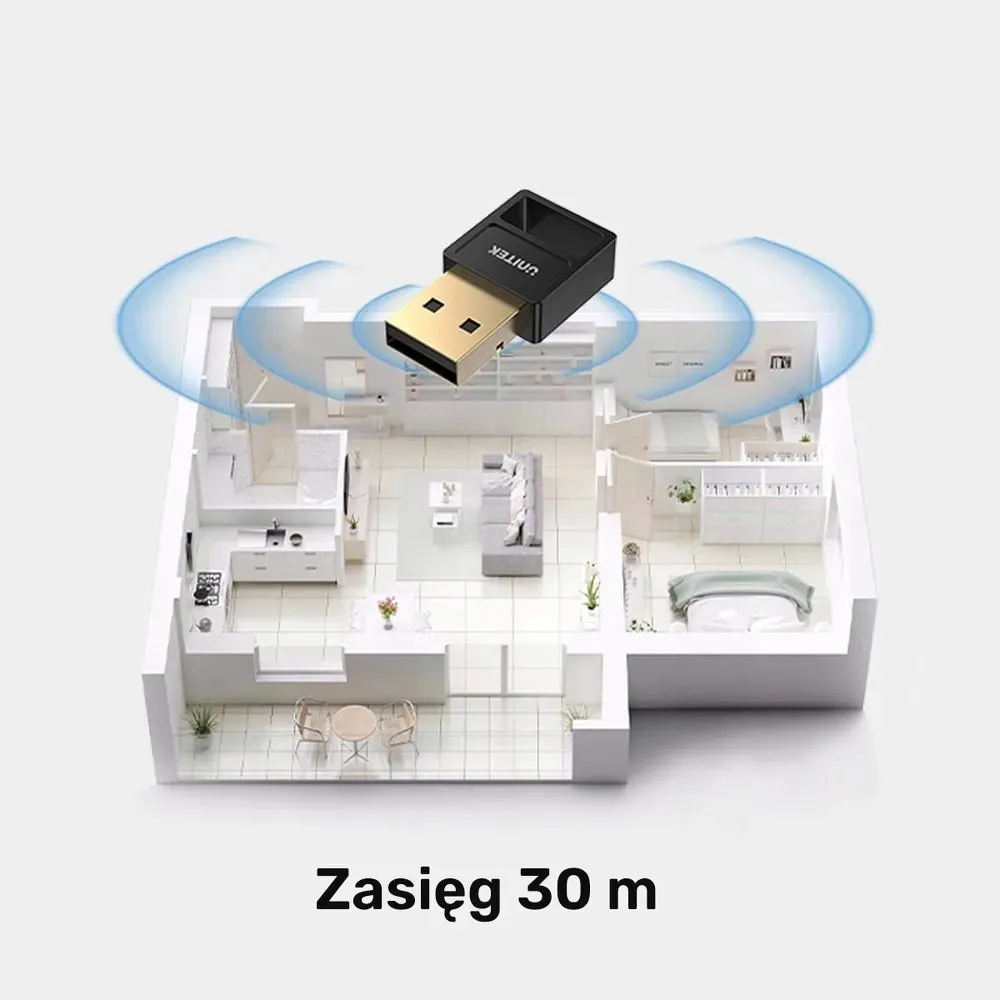 unitek-adapter-bluetooth-5-3-ble-usb-a-czarny