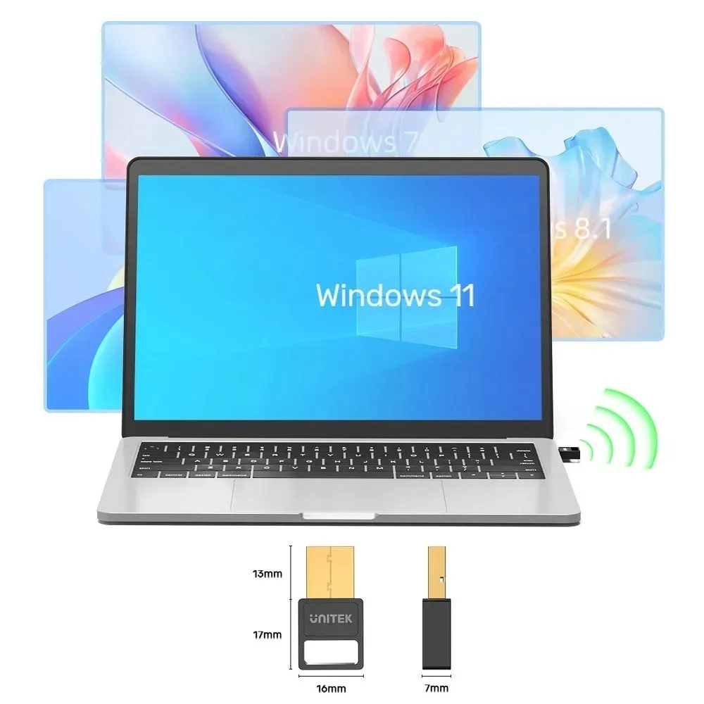 unitek-adapter-bluetooth-5-3-ble-usb-a-czarny-stan-nowy