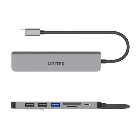 unitek-hub-s7-usb-c-hdmi-usb-sd-microsd-pd-100w
