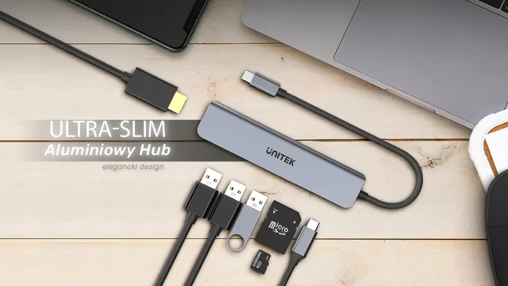 unitek-hub-s7-usb-c-hdmi-usb-sd-microsd-pd-100w-stan-opakowania-oryginalne